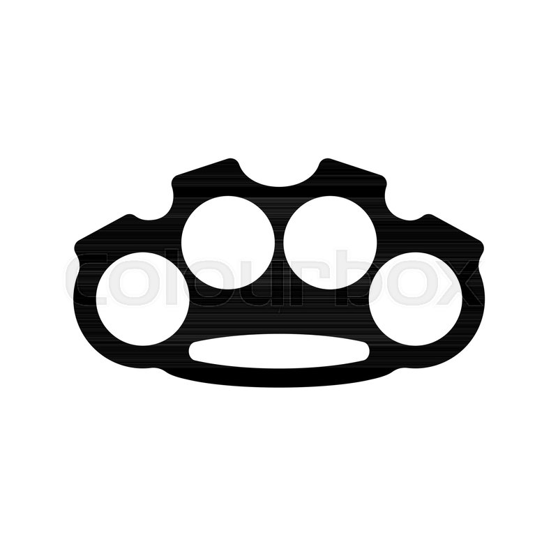 Brass Knuckles Isolated Weapon Bully Stock Vector Colourbox 800x800 Brass Knuckles Isolated Weapon Bully Stock Vector Colourbox
