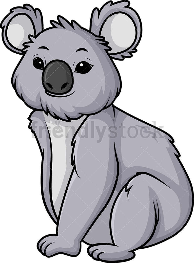 786x1064 Koala Bear Cartoon Clipart Vector