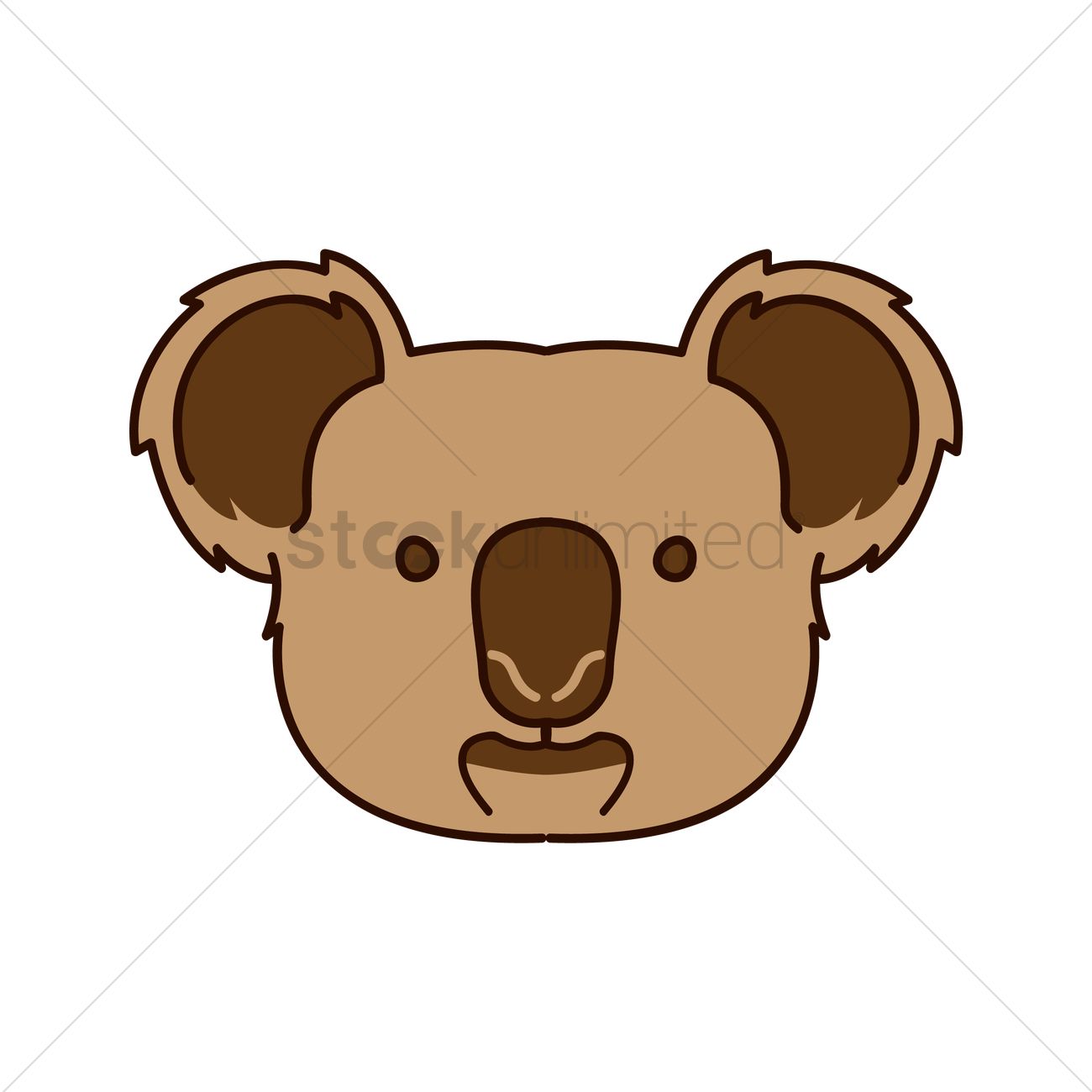 1300x1300 Koala Bear Vector Image