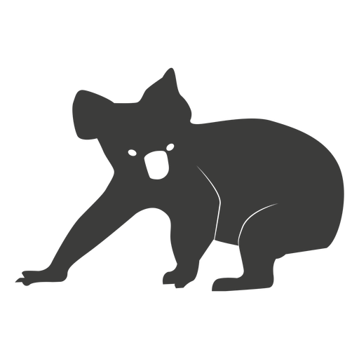 512x512 Koala Ear Nose Leg Silhouette