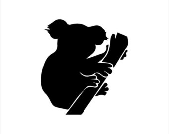 340x270 Collection Of 'koala Bear Silhouette' Download More Than