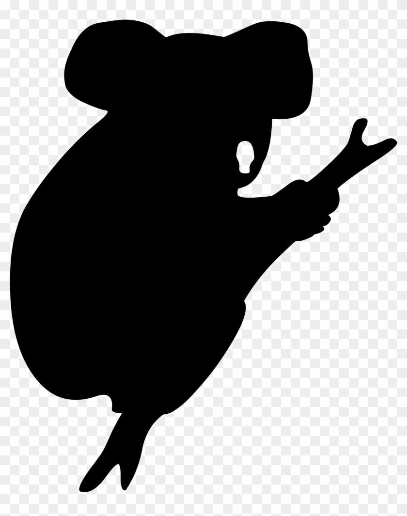 840x1065 Koala Bear Silhouette