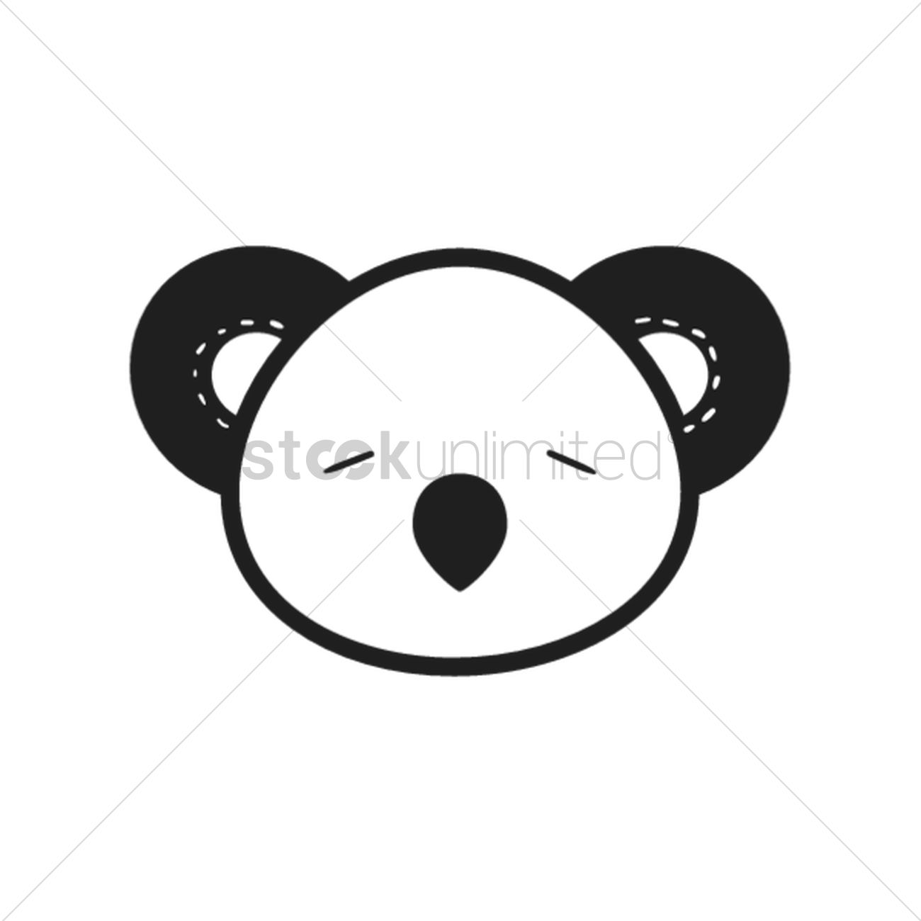 1300x1300 Koala Vector Image
