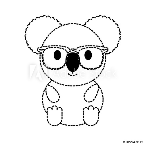 500x500 Koala Vector Illustration