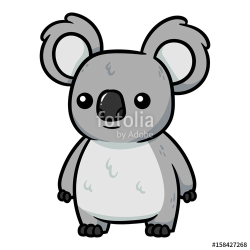 500x500 Cartoon Koala Vector Illustration Stock Image And Royalty Free