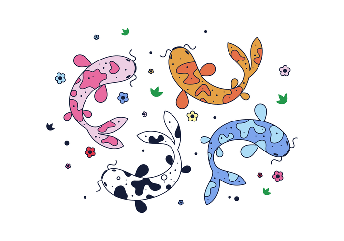700x490 Koi Fish Vector