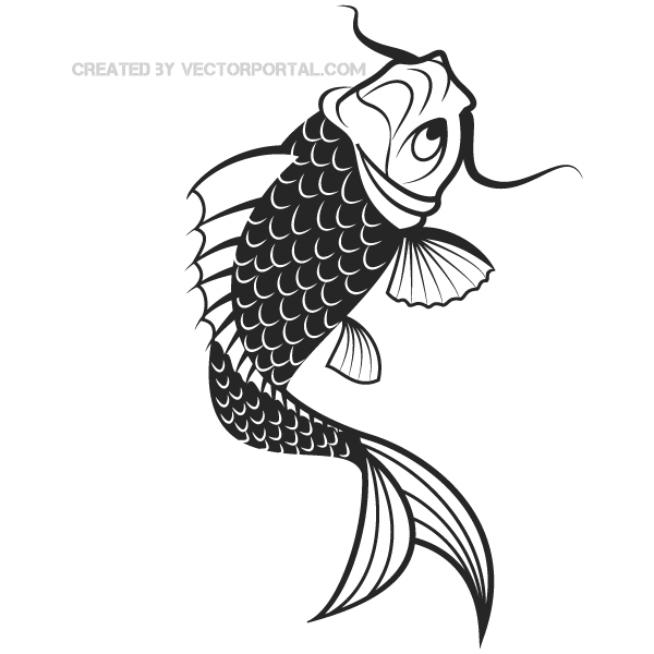 600x600 Japanese Koi Fish Vector
