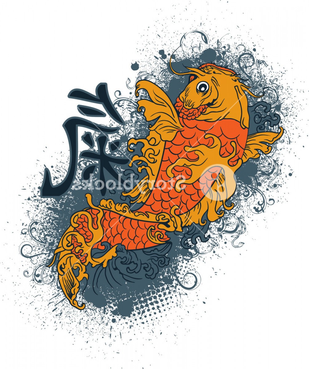 Awesome Koi Vector Cultracing 1004x1200 Awesome Koi Vector Cultracing