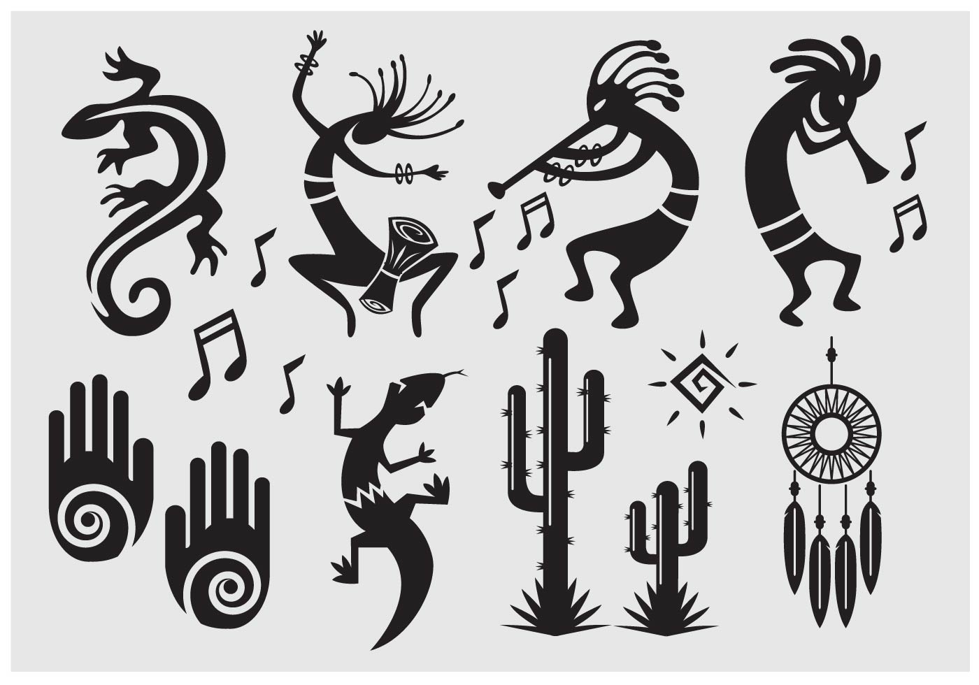 1400x980 Petroglyphs Free Vector Art