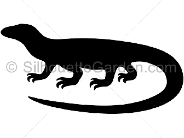 640x480 Komodo Dragon Clipart Vector