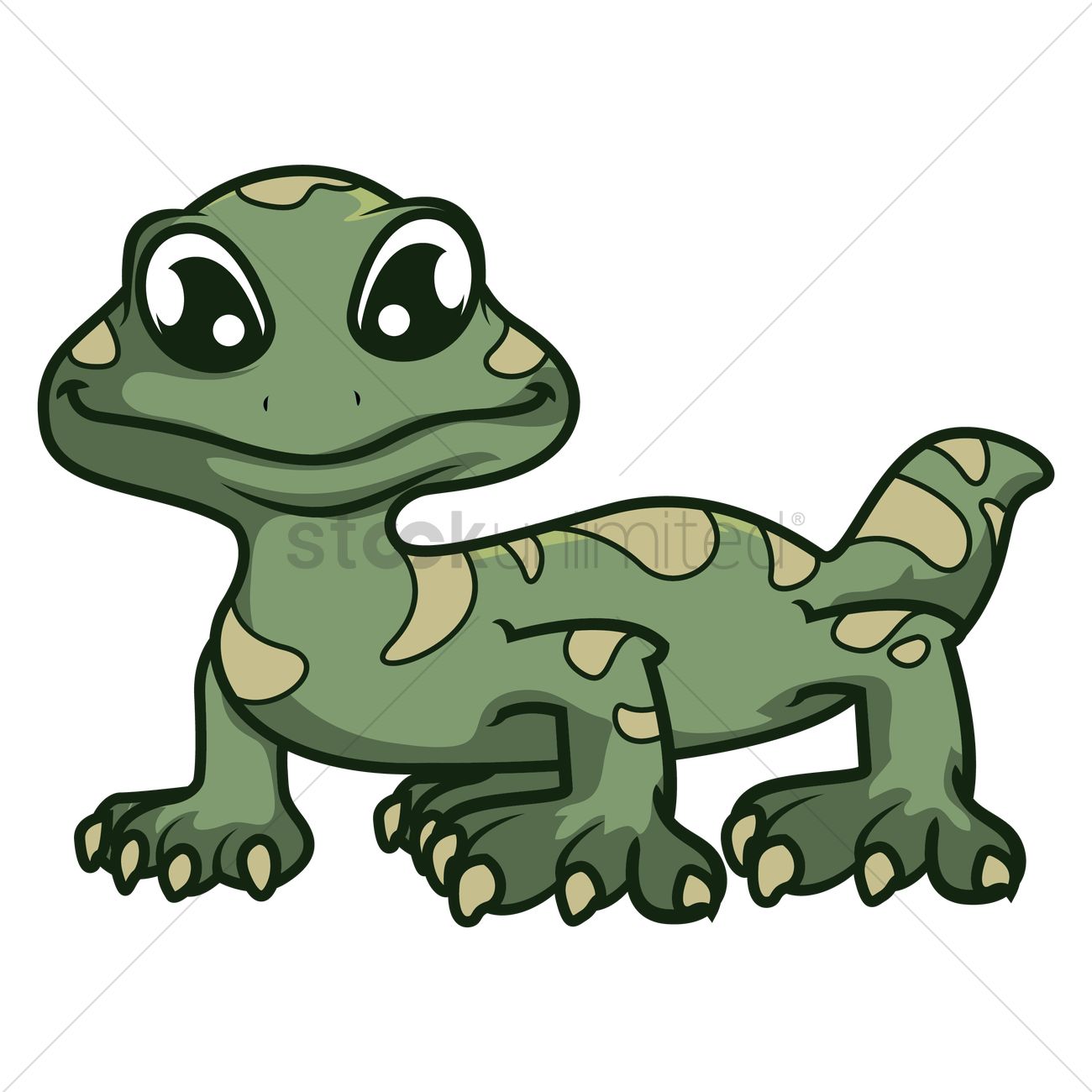 1300x1300 Komodo Dragon Vector Image