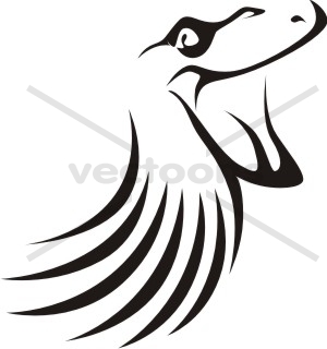 300x320 Swish Style Komodo Dragon Icon Logo