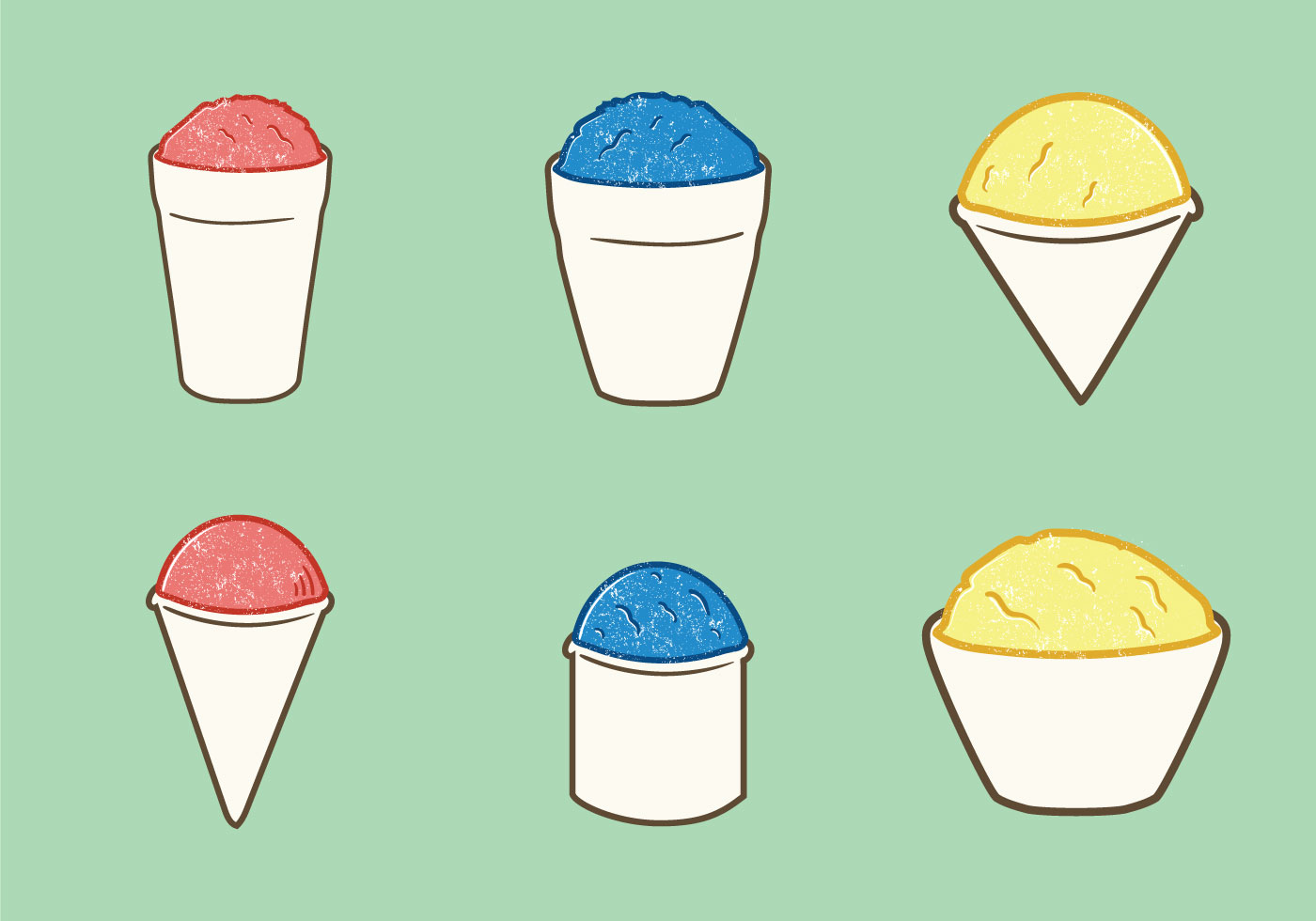 1400x980 Shaved Ice Free Vector Art