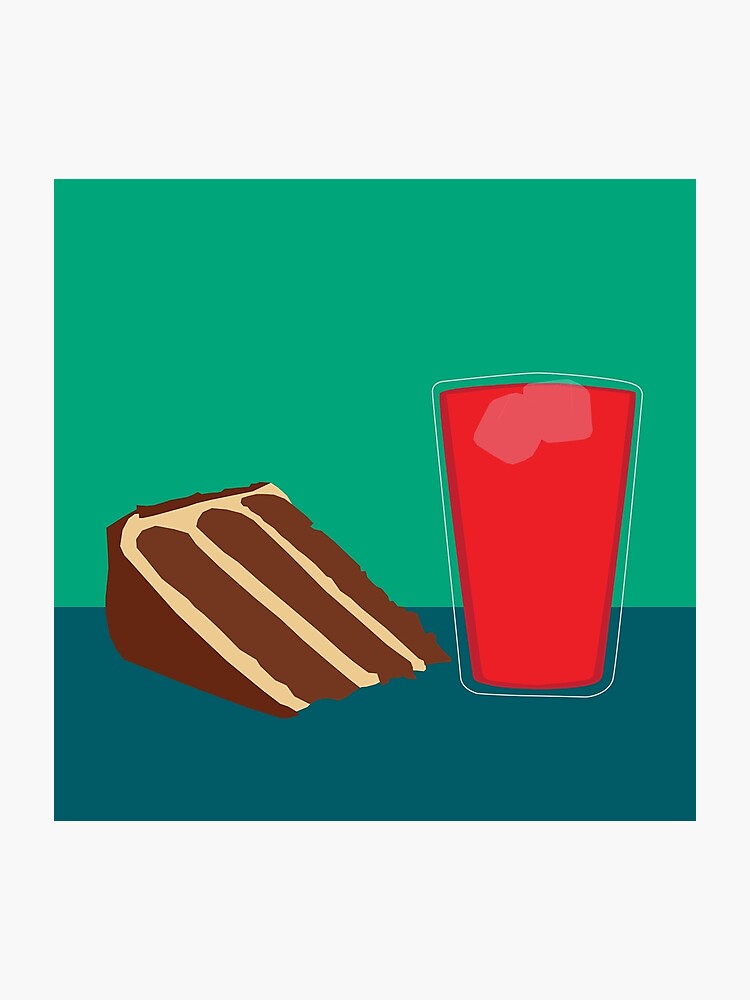 750x1000 Peanut Butter Chocolate Cake With Kool Aid Photographic Print