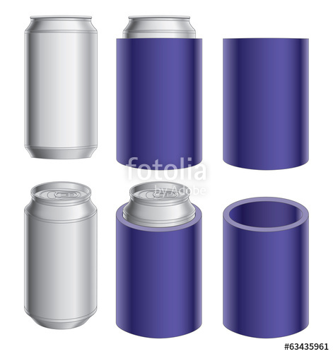 471x500 Aluminum Can And Koozie Stock Image And Royalty Free Vector