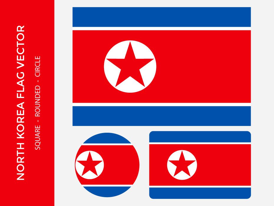 930x700 North Korea Flag Vector Frebers