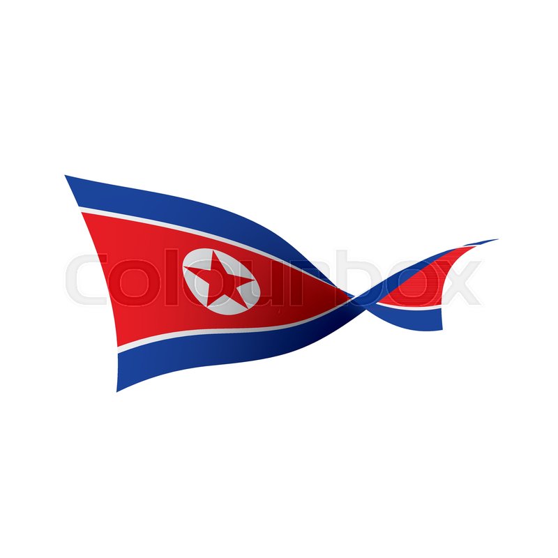 800x800 North Korea Flag, Vector Illustration Stock Vector Colourbox