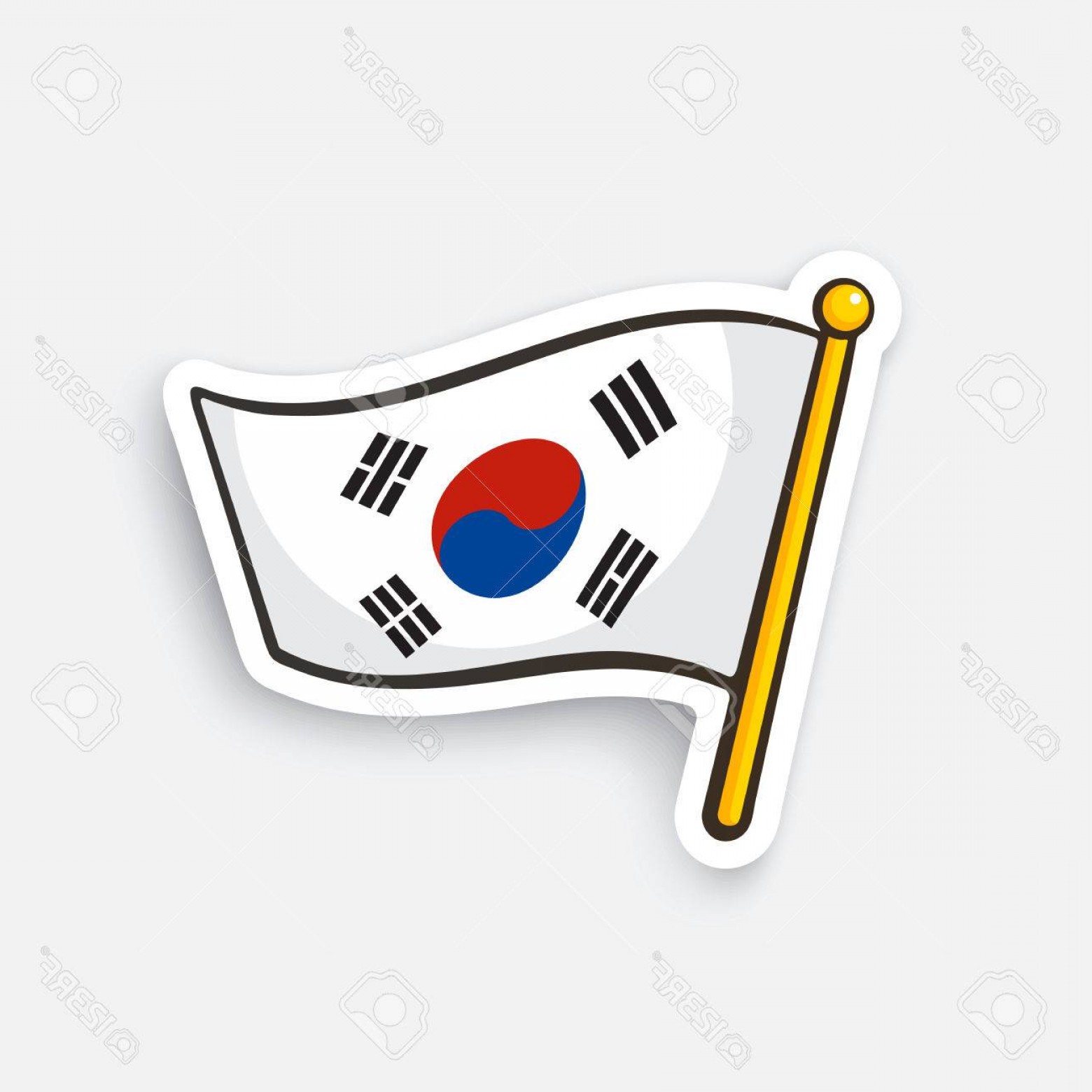 1560x1560 Photostock Vector Vector Illustration Flag Of South Korea