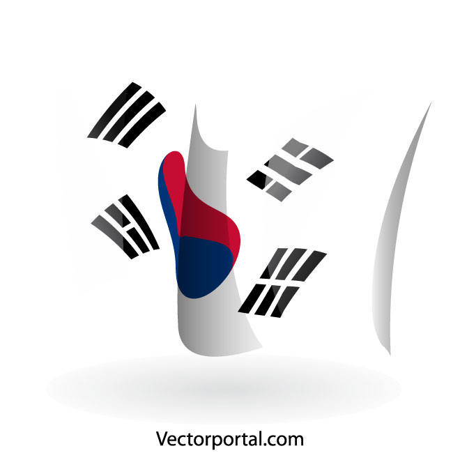 Download Korea Flag Vector at Vectorified.com | Collection of Korea ...