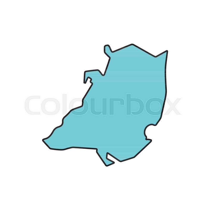 800x800 South Korea Map Icon Cartoon South Stock Vector Colourbox