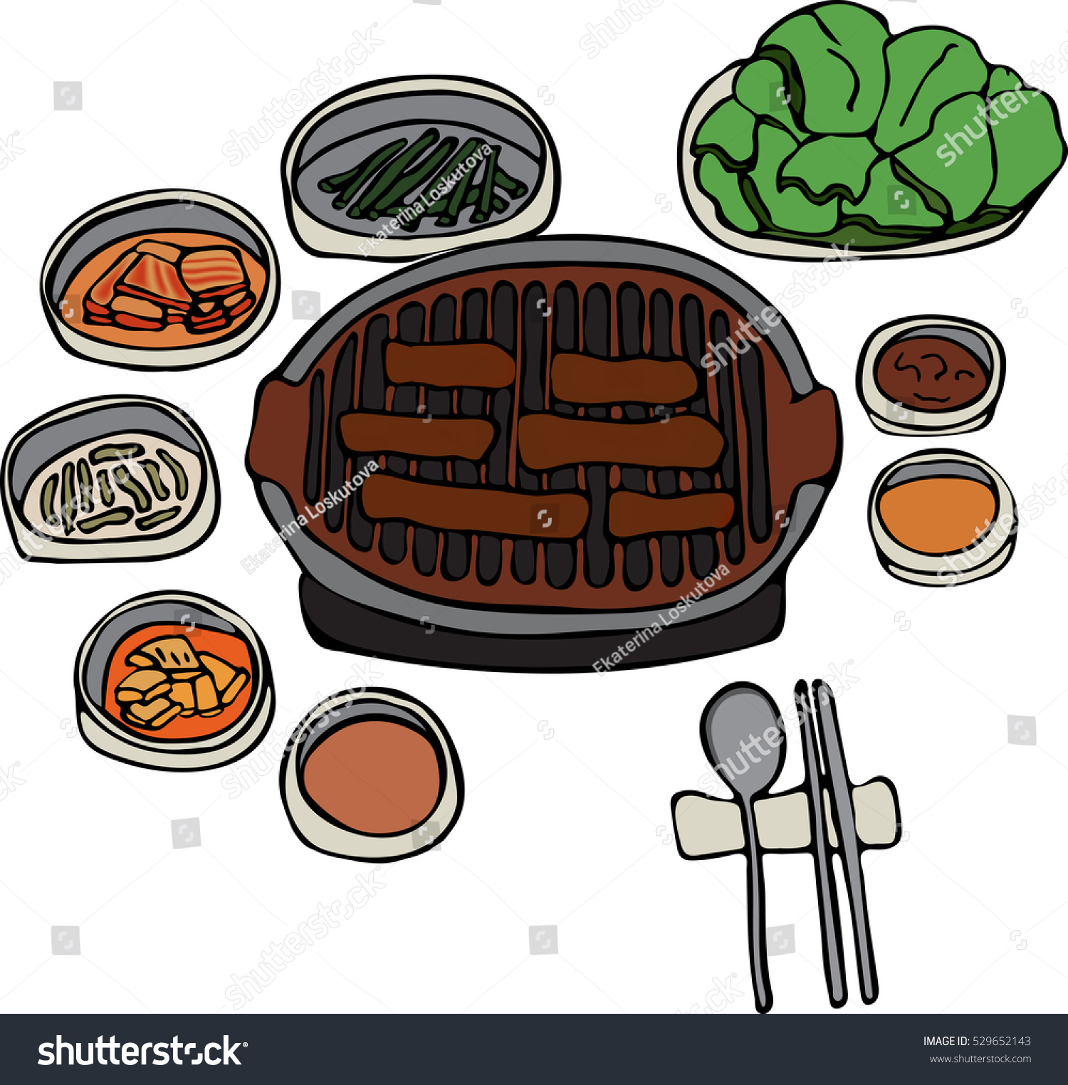 1500x1524 Korean Bbq Clipart
