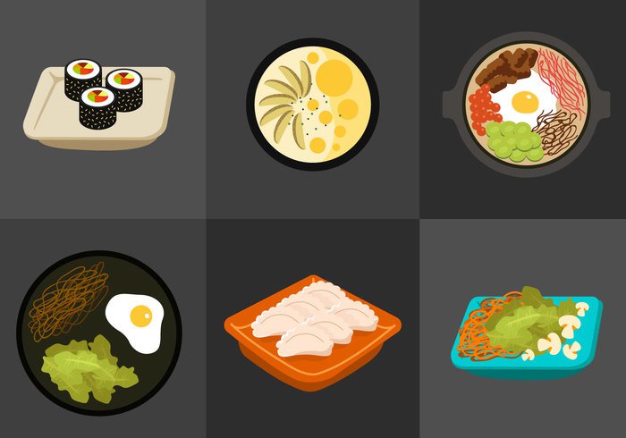 Korean Food Vector at Vectorified.com | Collection of Korean Food ...