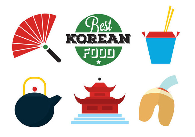 632x443 Korean Food Icons Free Vector Download Cannypic
