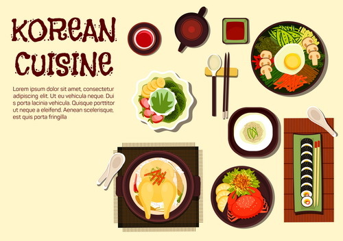 500x352 Korean Food Design Vector Free Download
