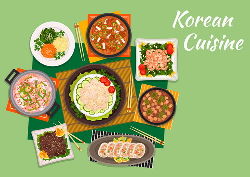 500x354 Korean Food Design Vector Free Download