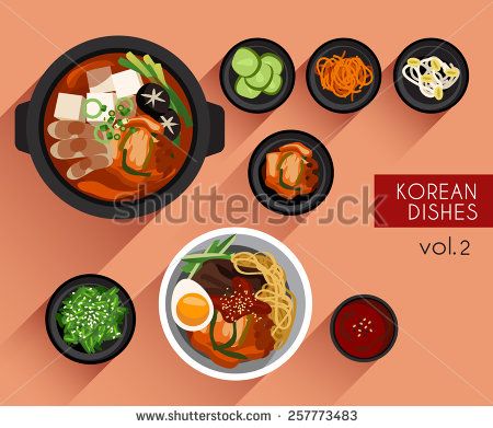 450x391 Food Illustration Korean Food Vector Illustration Illustrator