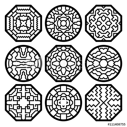 Chinese, Korean Traditional Vector Pattern 500x500 Chinese, Korean Traditional Vector Pattern