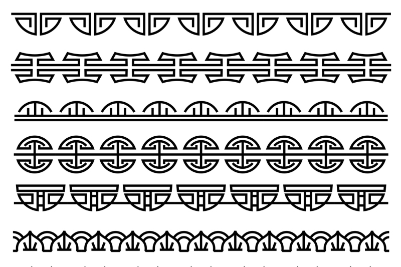 Chinese Decoration, Traditional Antique Korean Pattern, Vector 800x533 Chinese Decoration, Traditional Antique Korean Pattern, Vector