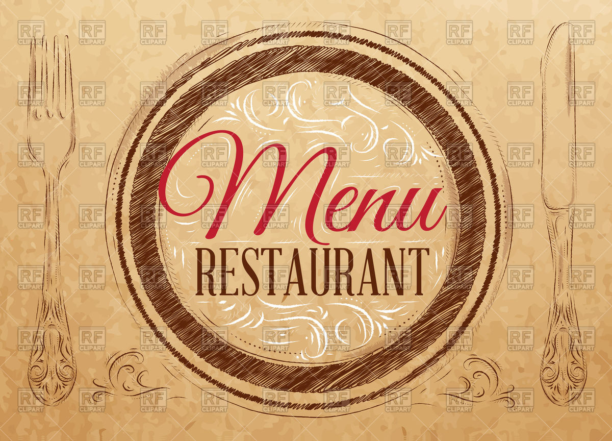 Menu Restaurant Lettering On Plate With Fork And Knife On Kraft 1200x864 Menu Restaurant Lettering On Plate With Fork And Knife On Kraft