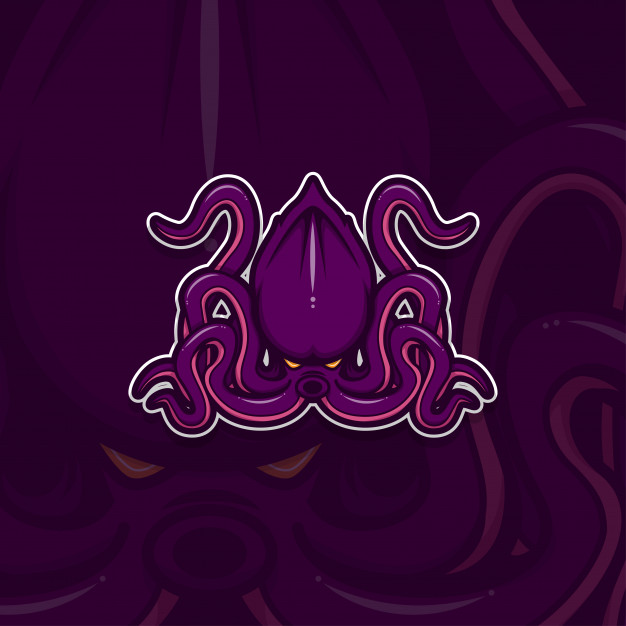 626x626 Esport Gamer Logo Kraken Vector Premium Download