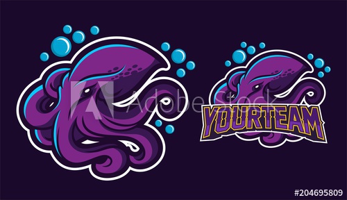 500x288 Krakensquidoctopus Esport Gaming Mascot Logo Template
