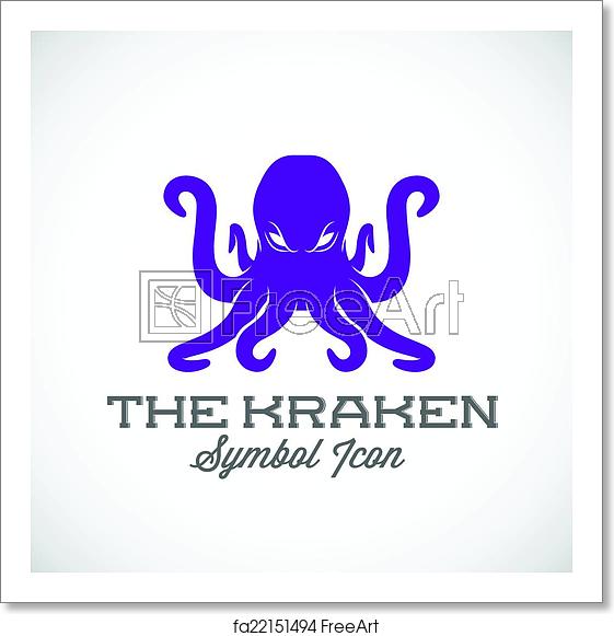 561x581 Free Art Print Of The Kraken Vector Symbol Icon The Kraken Vector