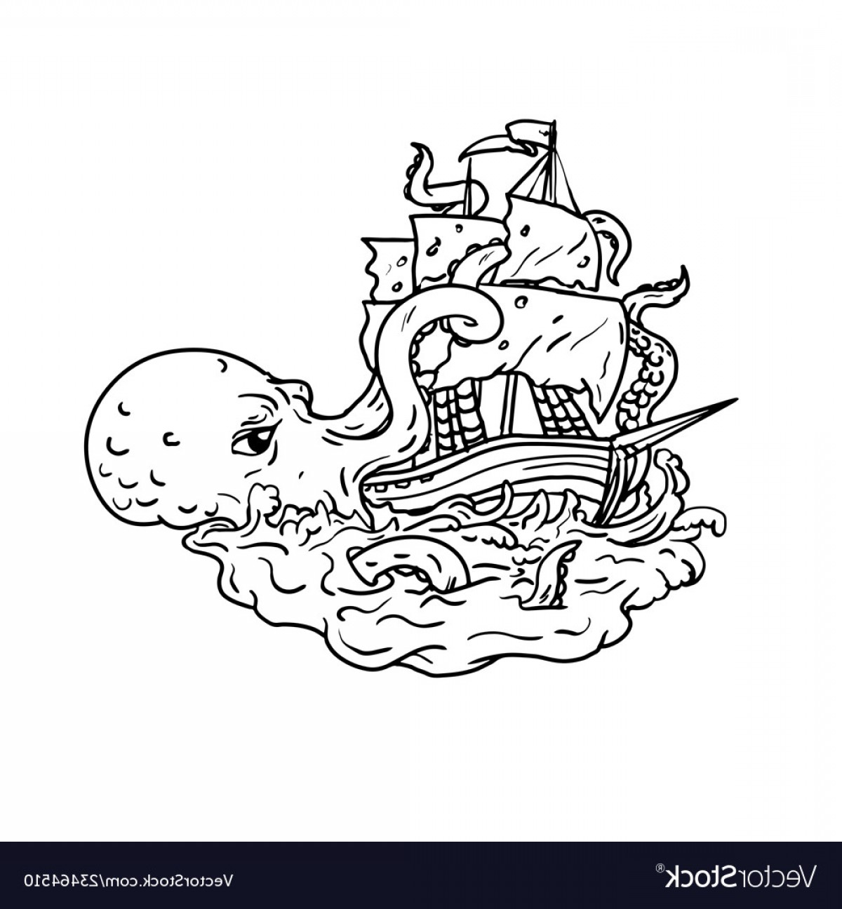 Kraken Vector at Vectorified.com | Collection of Kraken Vector free for ...