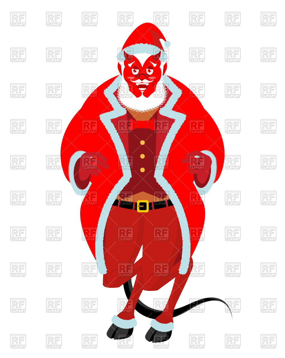 956x1200 Krampus Christmas Demon Vector Image Of Holiday Popaukropa