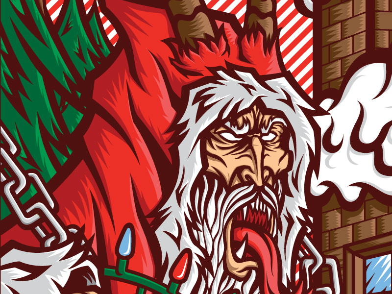 800x600 Krampus Patch Illustration