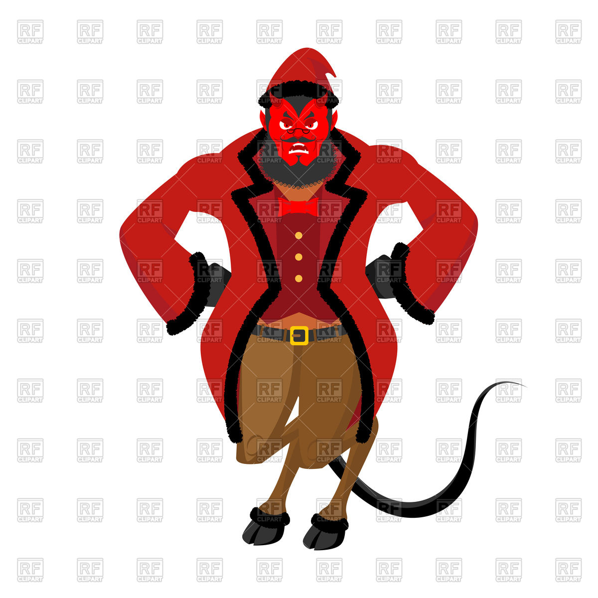 1200x1200 Krampus Santa, Demon With Horns And Christmas Hat, Christmas