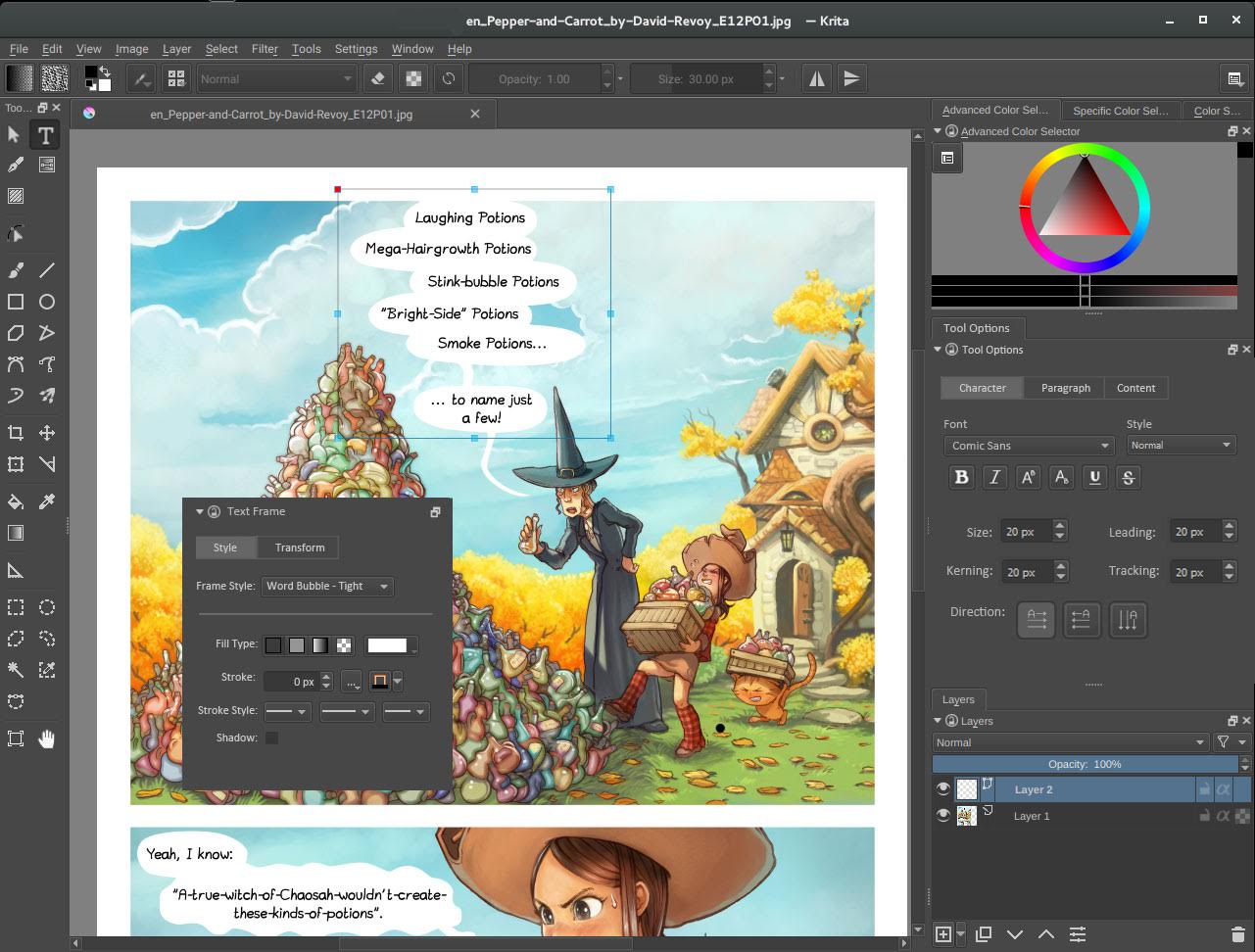 1281x972 Let's Make Text And Vectors Awesome Kickstarter Krita