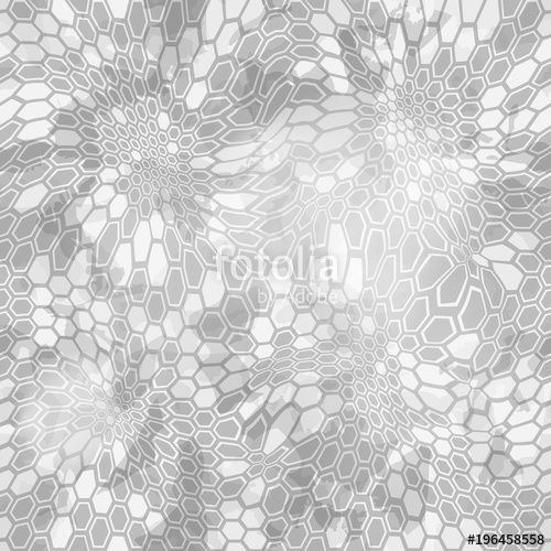 500x500 Hexagonal Snow Camouflage Seamless Patttern Abstract Geometric
