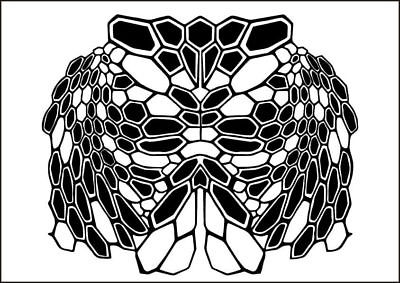 400x283 Stencil Camo Kryptek Style Adhesive Vinyl Set Cerakote Duracoat