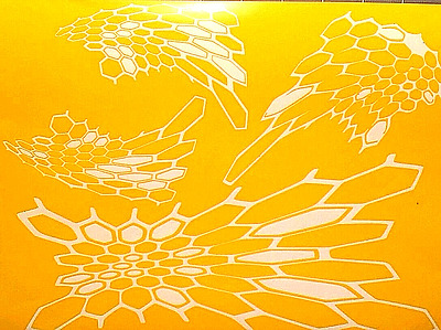 400x299 Vinyl High Bake Gun Stencil Kryptek Style Double Pack