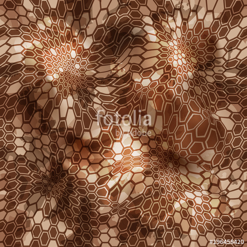 500x500 Hexagonal Snow Camouflage Seamless Patttern Abstract Geometric