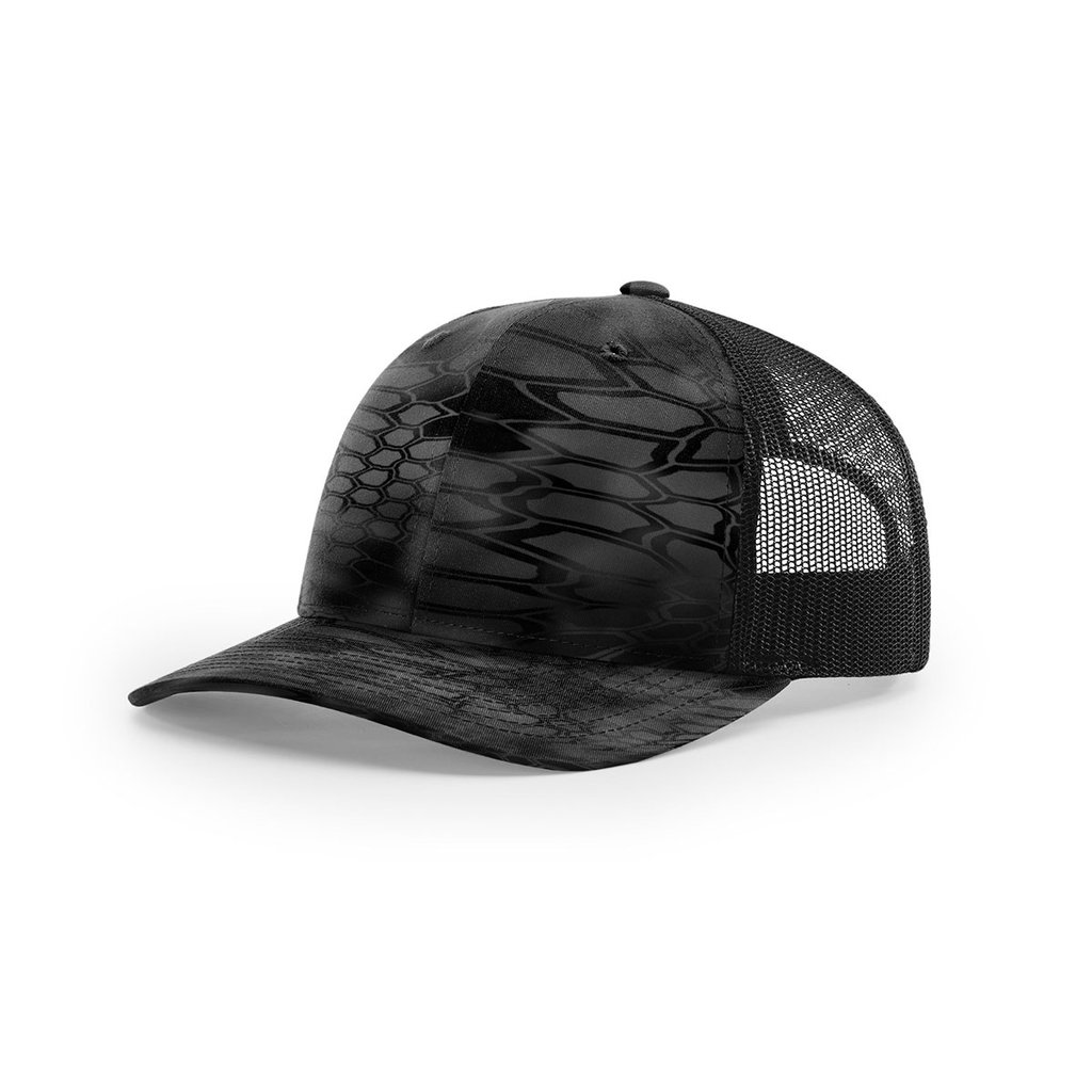 1024x1024 Richardson Typhonlack Mesh Back Kryptek Camo Trucker Hat