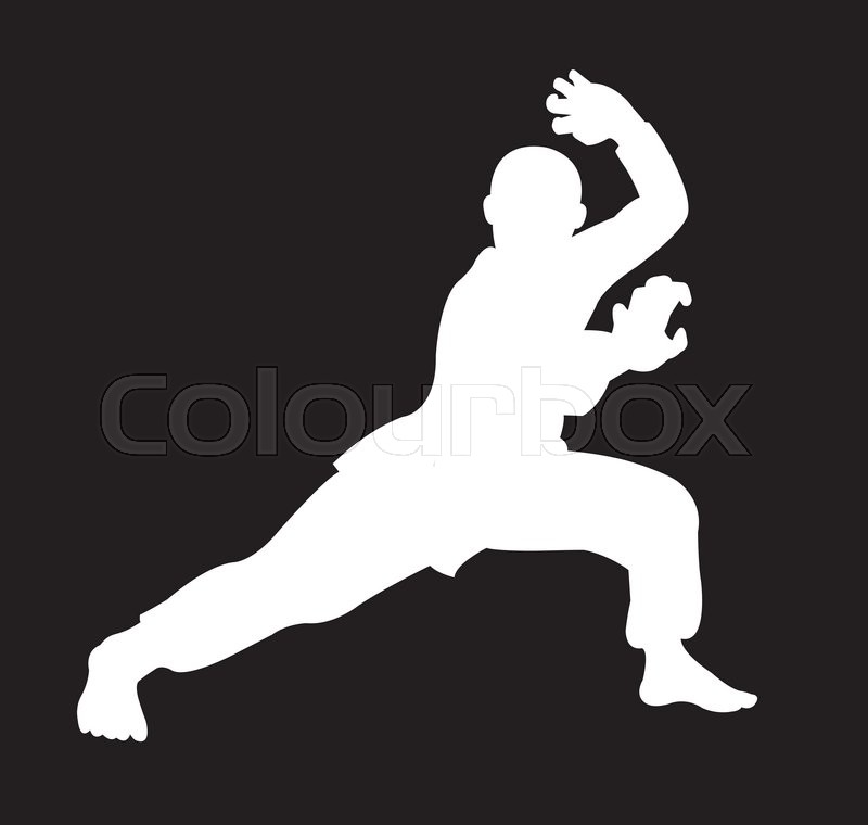 800x760 Man Kungfu Martial Art Sport Stock Vector Colourbox