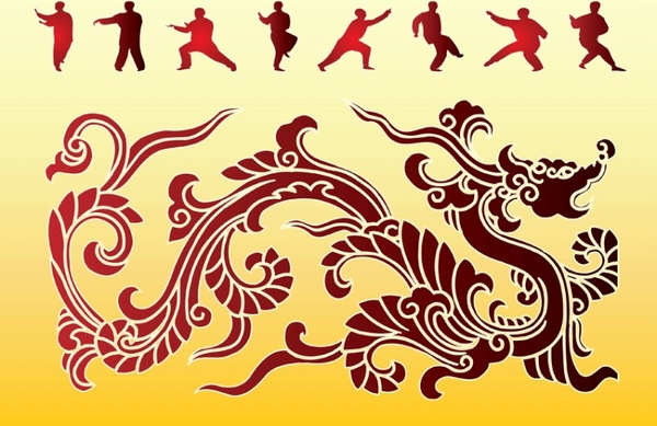 600x389 Dragon Kung Fu Free Vector In Adobe Illustrator