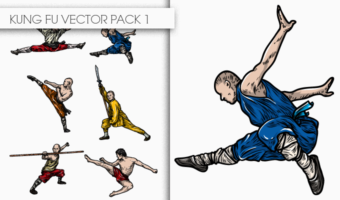 680x400 Kung Fu Vector Pack