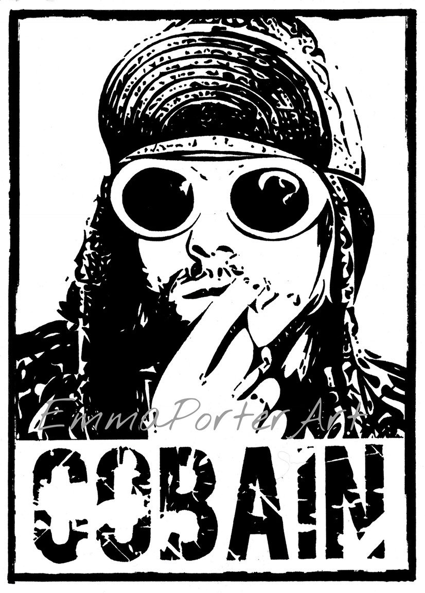 Kurt Cobain Vector